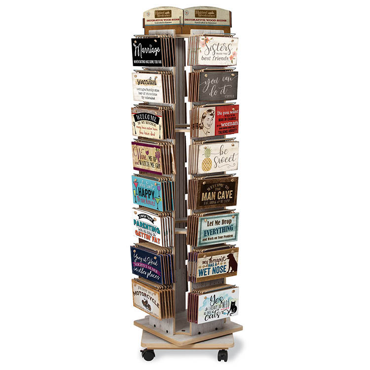 4-Sided Wire Countertop Retail Spinner Display Rack